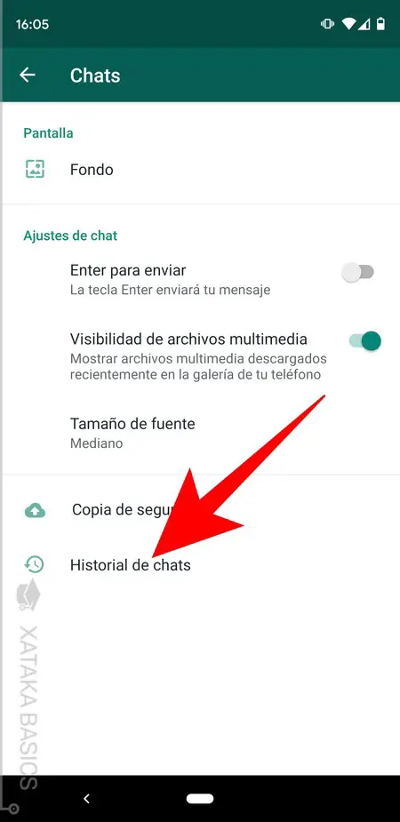 How can you see WhatsApp history?